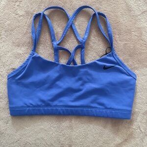 Nike Blue Sports Bra with Sleek Design and Medium Support